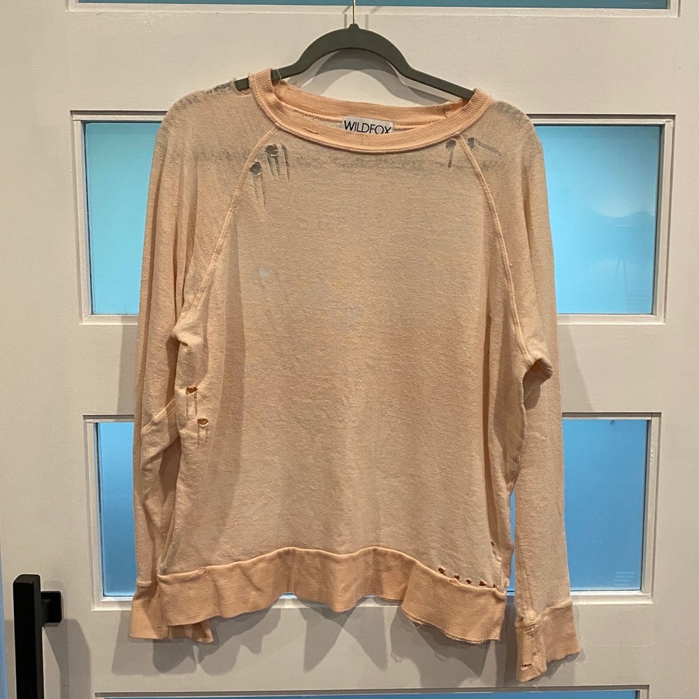 Wild Fox Distressed sweatshirt